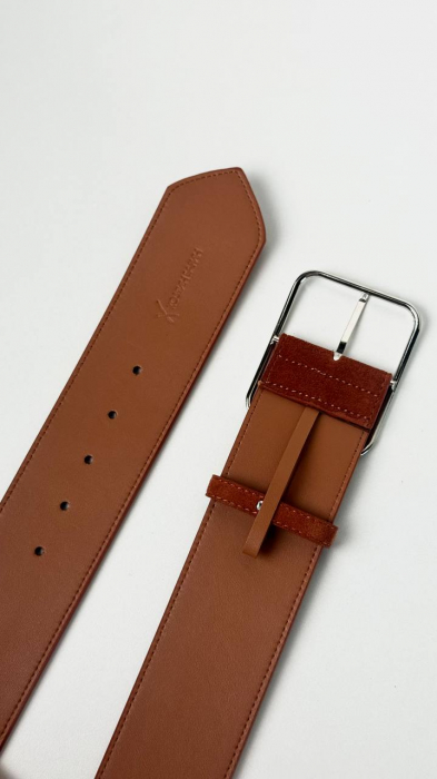 Женский кожаный ремень арт. ZRK0105 BROWN