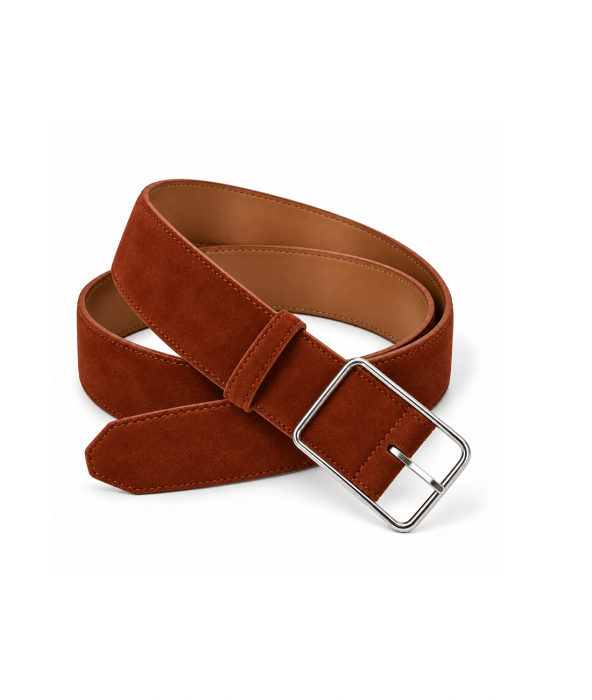Женский кожаный ремень арт. ZRK0105 BROWN