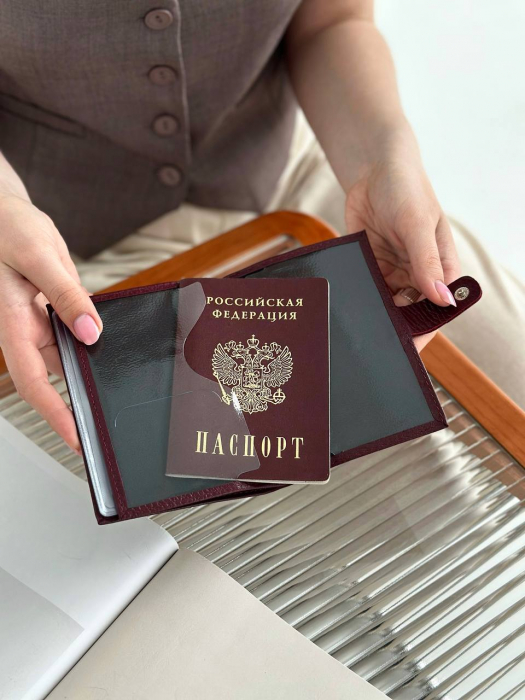 Обложка для документов арт. OD003 BORDO