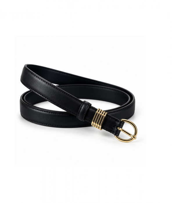 Женский кожаный ремень арт. ZRK0107 BLACK
