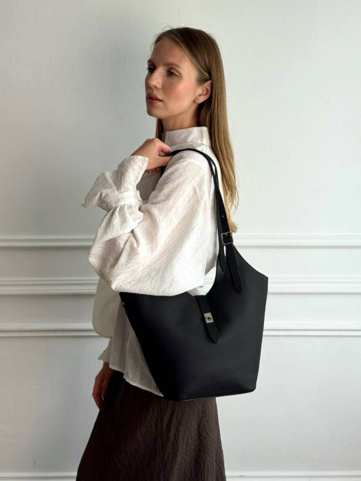 Женская кожаная сумка арт. ZHS397 BLACK
