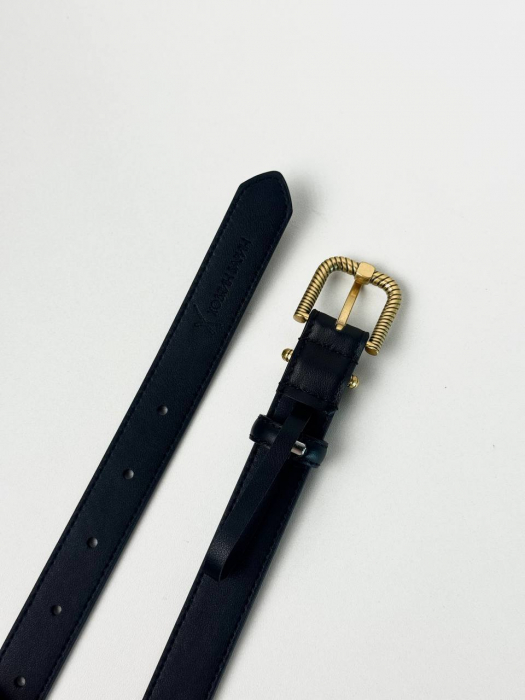Женский кожаный ремень арт. ZRK0108 BLACK