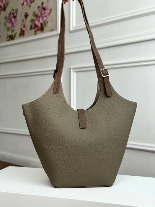 Женская кожаная сумка арт. ZHS397 GRAY