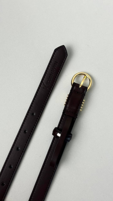 Женский кожаный ремень арт. ZRK0107 BROWN