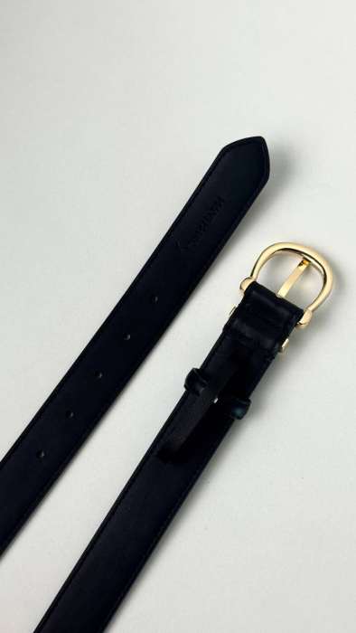 Женский кожаный ремень арт. ZRK0110 BLACK