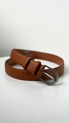 Женский кожаный ремень арт. ZRK0109 BROWN