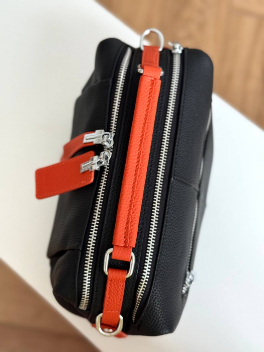 Женская кожаная сумка арт. ZHS252 BLACK