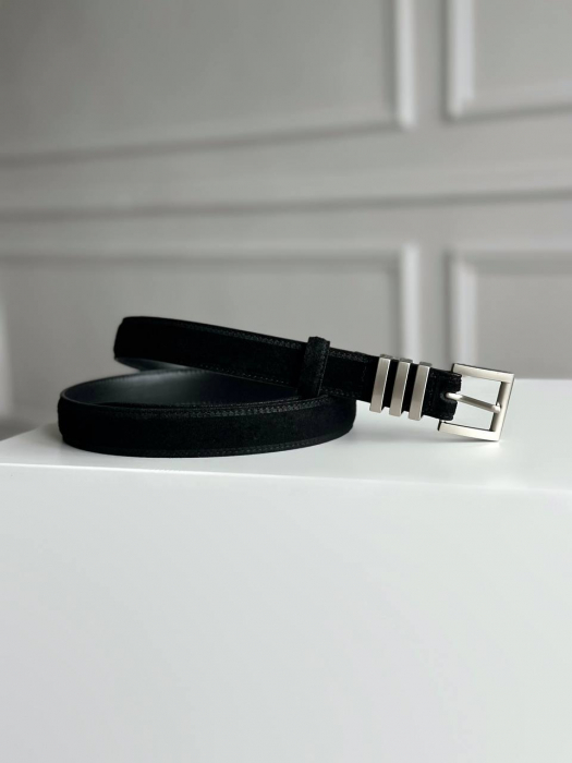 Женский кожаный ремень арт. ZRK084 BLACK