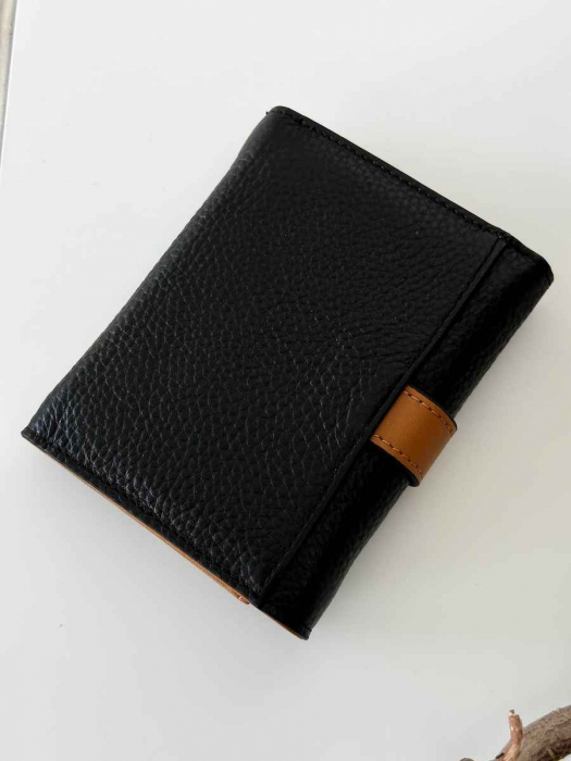 Женский кожаный кошелек арт. KZH0130 BLACK