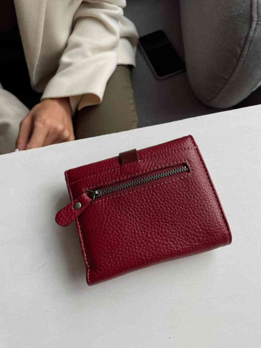 Женский кожаный кошелек арт. KZH0120 RED