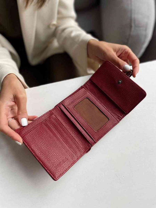 Женский кожаный кошелек арт. KZH0120 RED